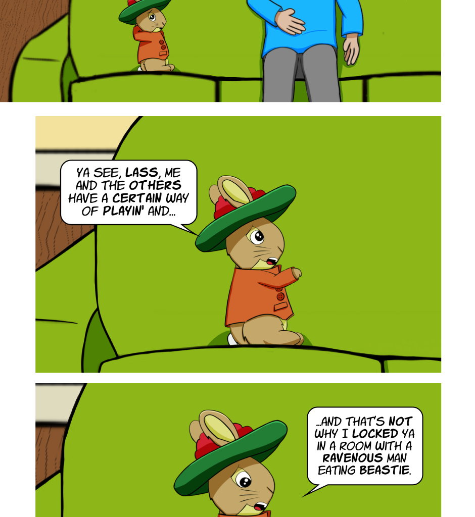 Fuzzy Knights - Episode 19, Page 1: Episode 18: The Unicorn