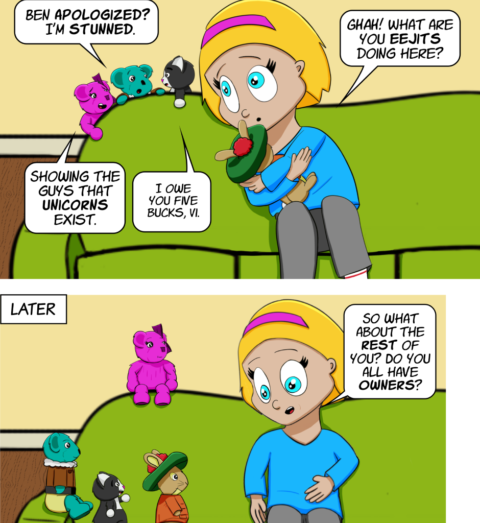 Fuzzy Knights - Episode 19, Page 1: Episode 18: The Unicorn