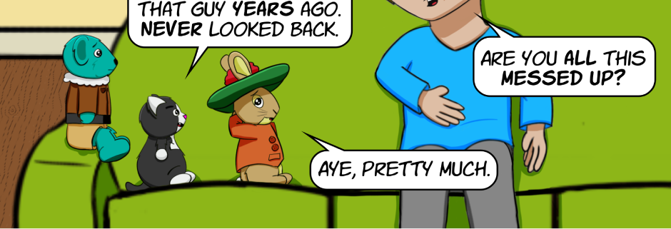 Fuzzy Knights - Episode 19, Page 1: Episode 18: The Unicorn