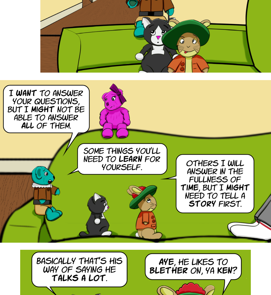 Fuzzy Knights - Episode 20, Page 1: Episode 19: Getting to Know You