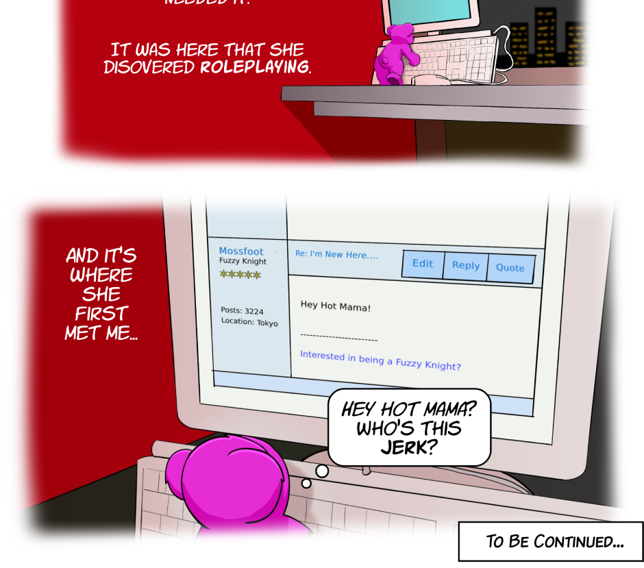 Fuzzy Knights - Episode 21, Page 1: Episode 20: Violet's Story