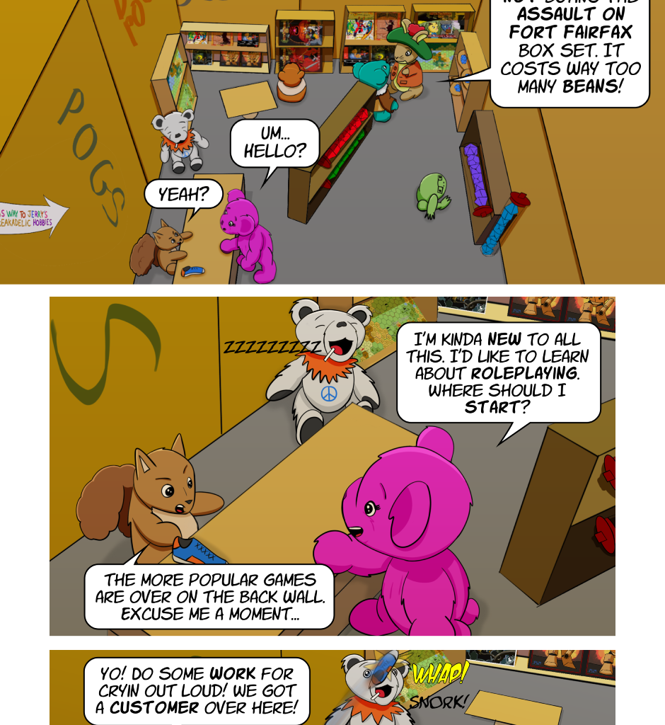 Fuzzy Knights - Episode 22, Page 1: Episode 21: When Violet Met Mossfoot...