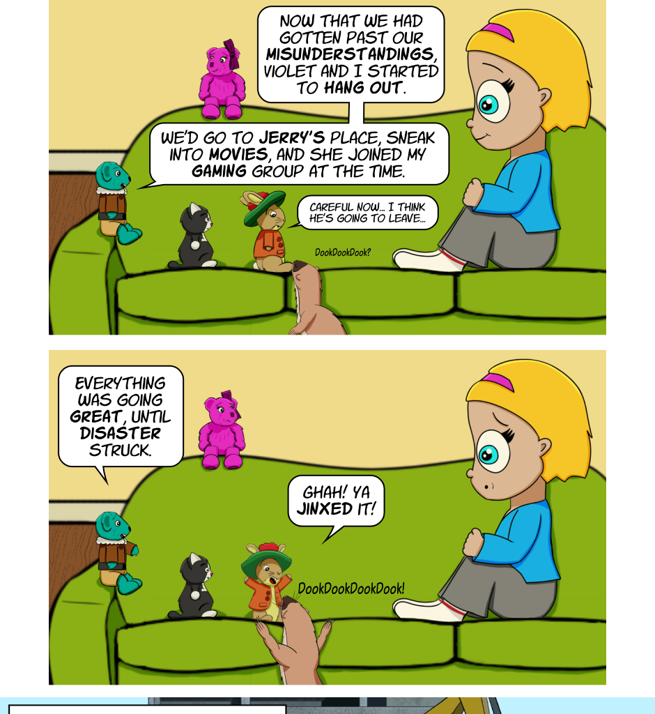 Fuzzy Knights - Episode 24, Page 1: Episode 23: Finding Home