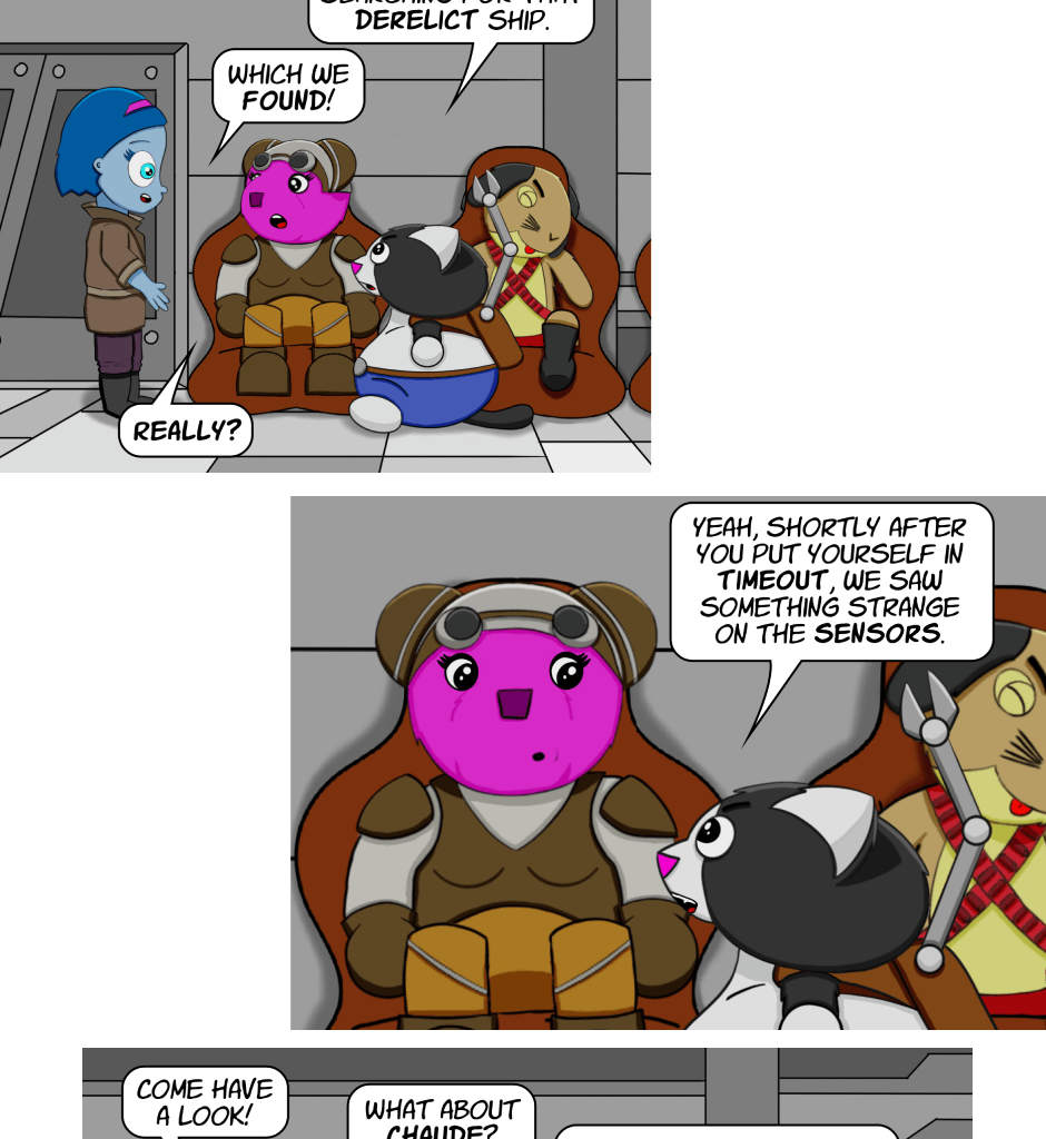Fuzzy Knights - Episode 26, Page 1: Episode 25: I've Got A Bad Feeling About This...