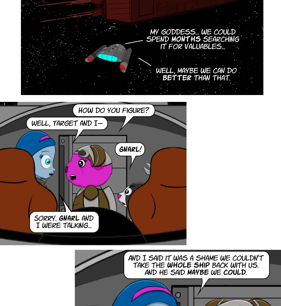 Fuzzy Knights - Episode 26, Page 1: Episode 25: I've Got A Bad Feeling About This...