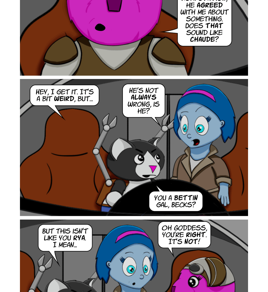 Fuzzy Knights - Episode 27, Page 1: Episode 26: Under Pressure