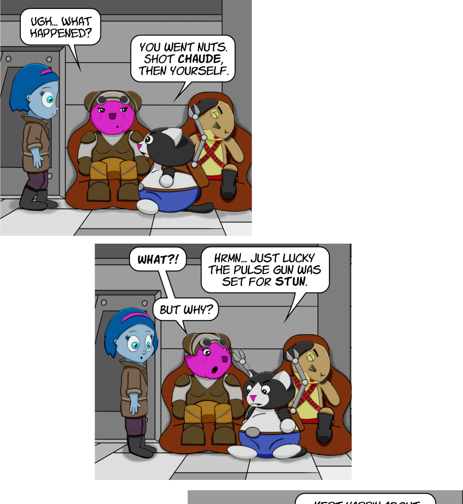 Fuzzy Knights - Episode 28, Page 1: Episode 27: In the Deep Dark