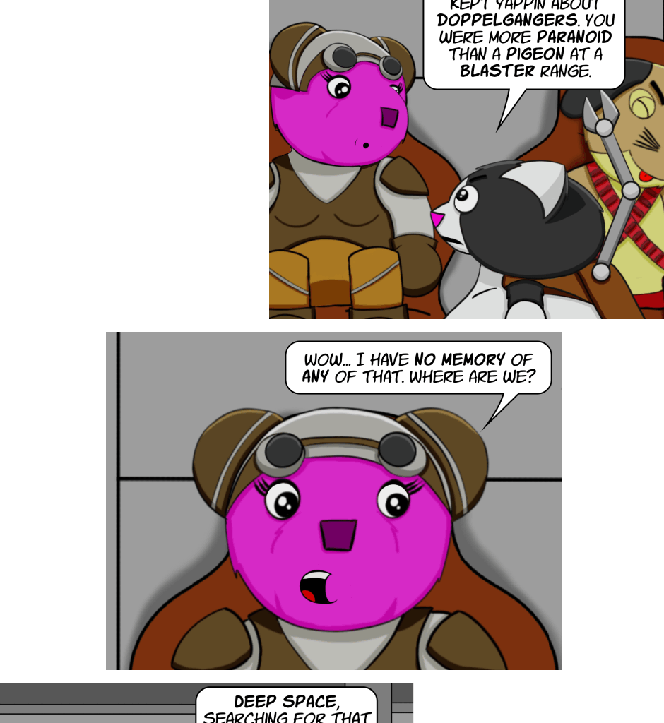 Fuzzy Knights - Episode 28, Page 1: Episode 27: In the Deep Dark