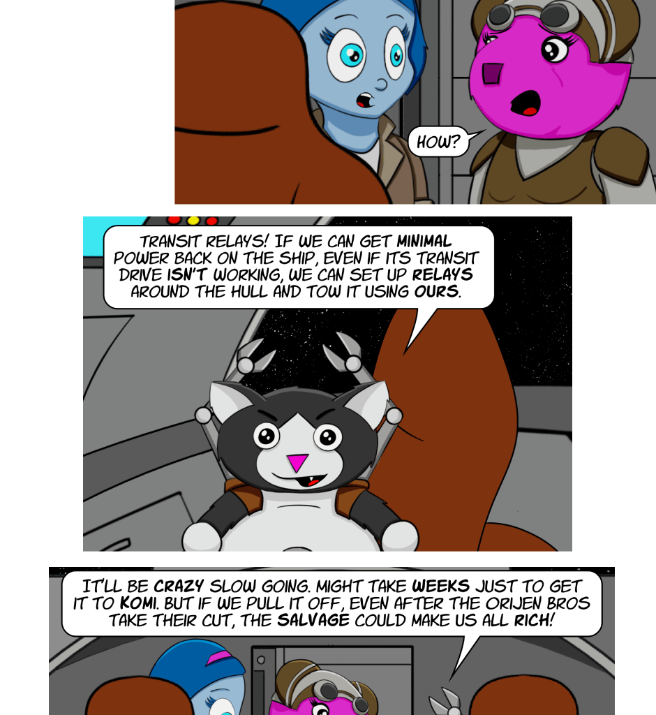 Fuzzy Knights - Episode 28, Page 1: Episode 27: In the Deep Dark