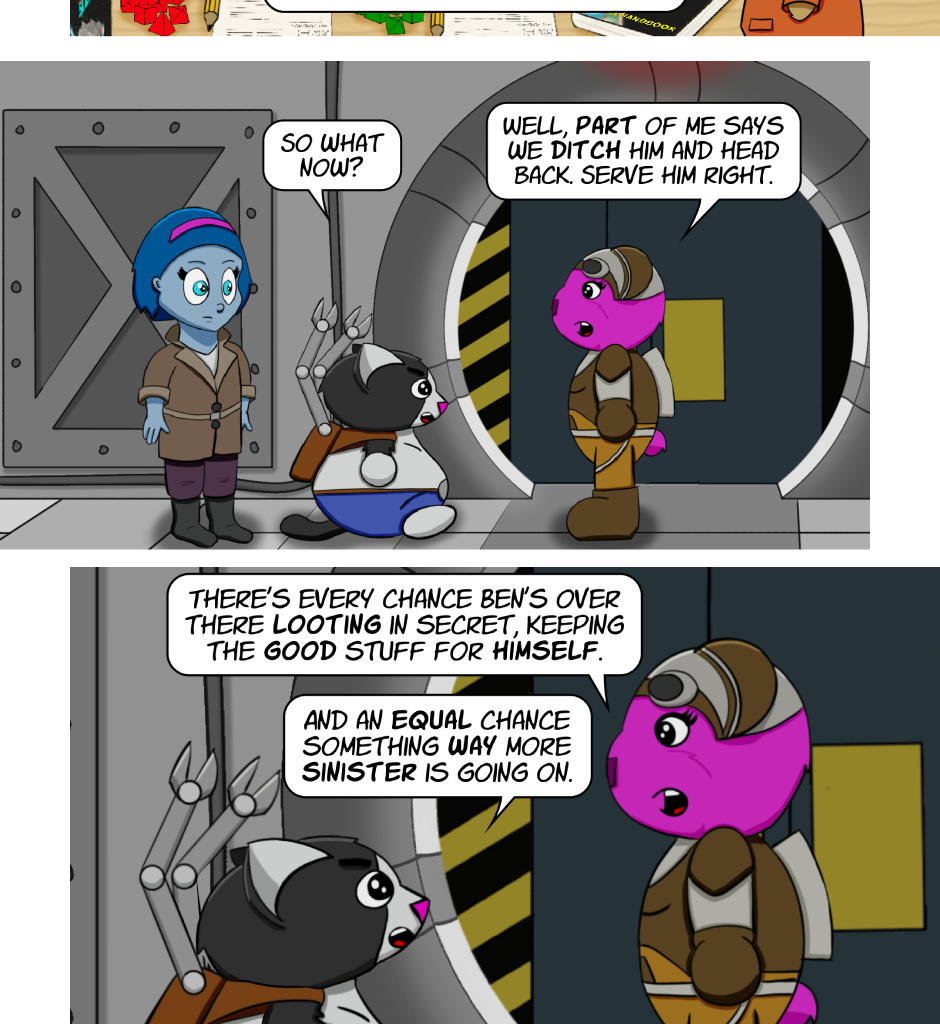 Fuzzy Knights - Episode 31, Page 1: Episode 30: Boarding Action