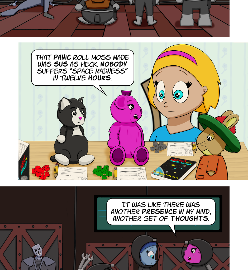 Fuzzy Knights - Episode 32, Page 1: Episode 31: In and Out of Character