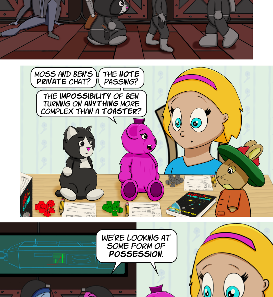 Fuzzy Knights - Episode 32, Page 1: Episode 31: In and Out of Character