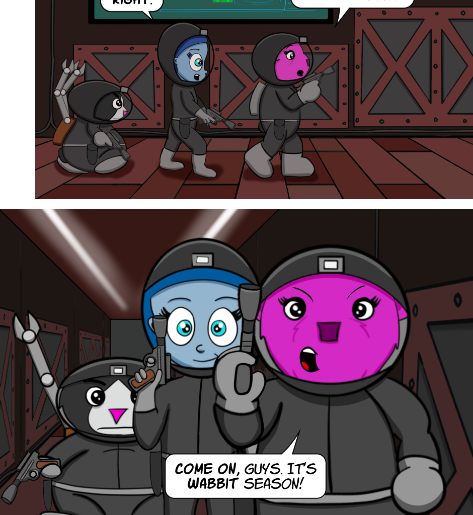 Fuzzy Knights - Episode 32, Page 1: Episode 31: In and Out of Character