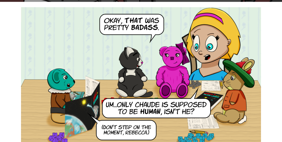 Fuzzy Knights - Episode 32, Page 1: Episode 31: In and Out of Character