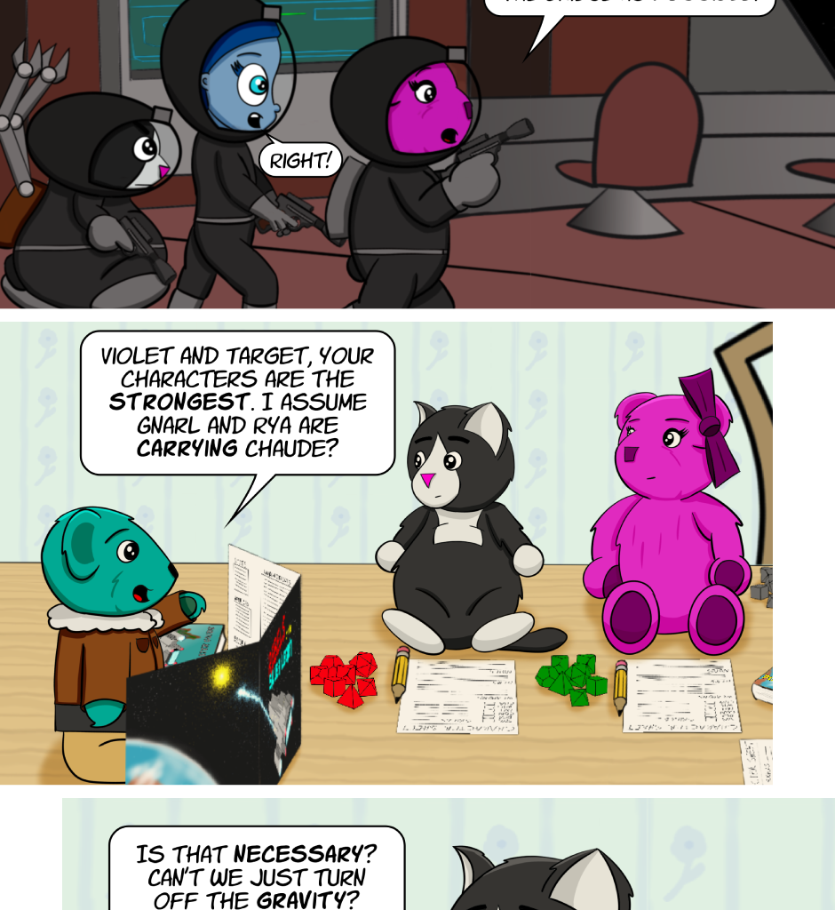 Fuzzy Knights - Episode 34, Page 1: Episode 33: Clean Up One Mess... Make Another
