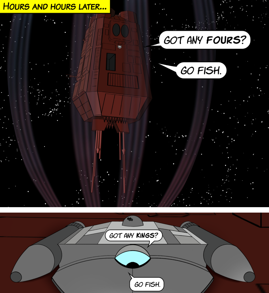 Fuzzy Knights - Episode 38, Page 1: Episode 37: Getting From There To Here...