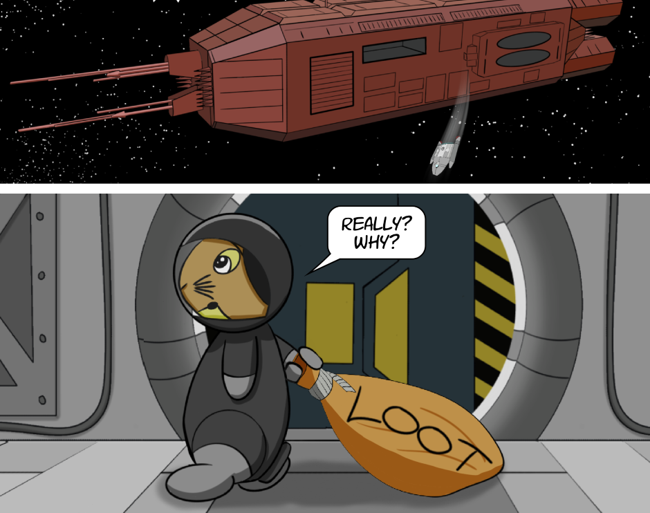 Fuzzy Knights - Episode 39, Page 1: Episode 38: Evacuate? In Our Moment of Triumph?