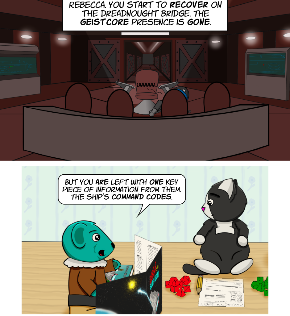 Fuzzy Knights - Episode 40, Page 1: Episode 39 - What Goes Around...