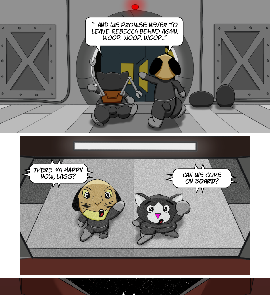 Fuzzy Knights - Episode 41, Page 1: Episode 40 - ...Comes Around