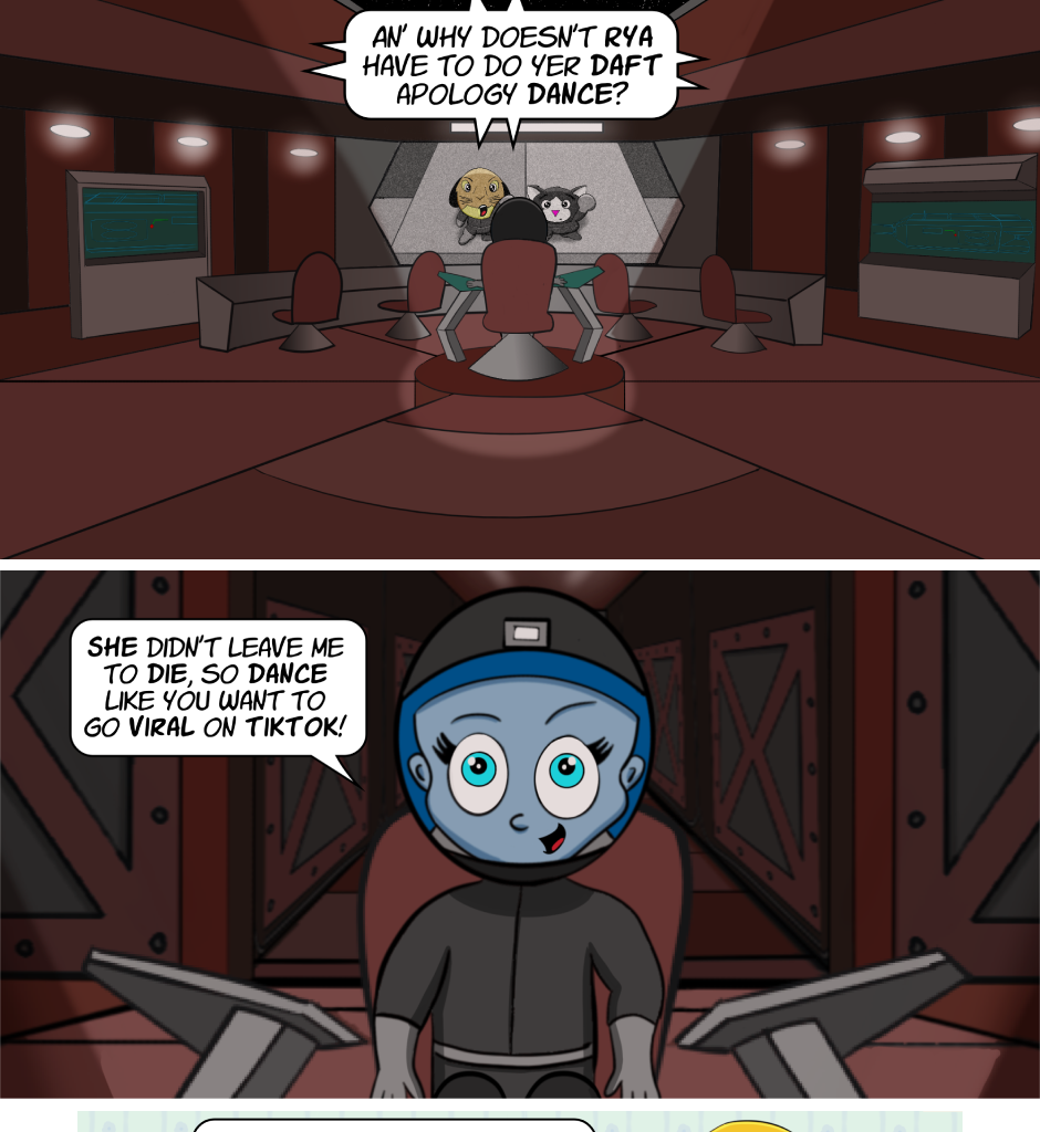 Fuzzy Knights - Episode 41, Page 1: Episode 40 - ...Comes Around