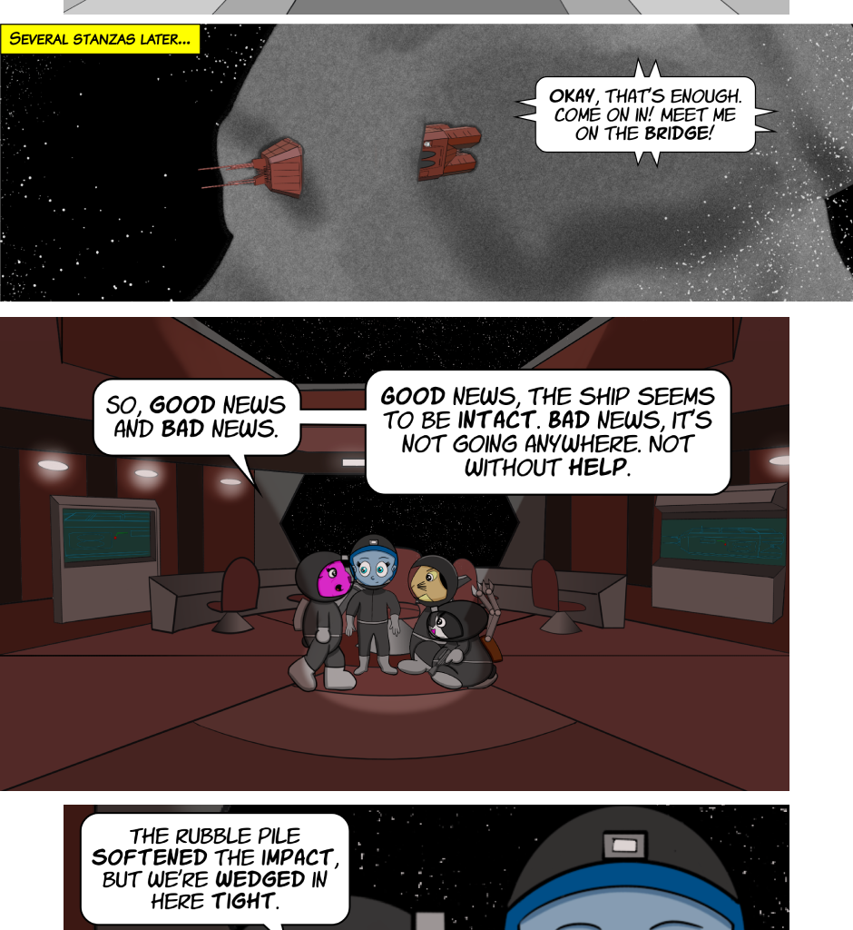 Fuzzy Knights - Episode 41, Page 1: Episode 40 - ...Comes Around