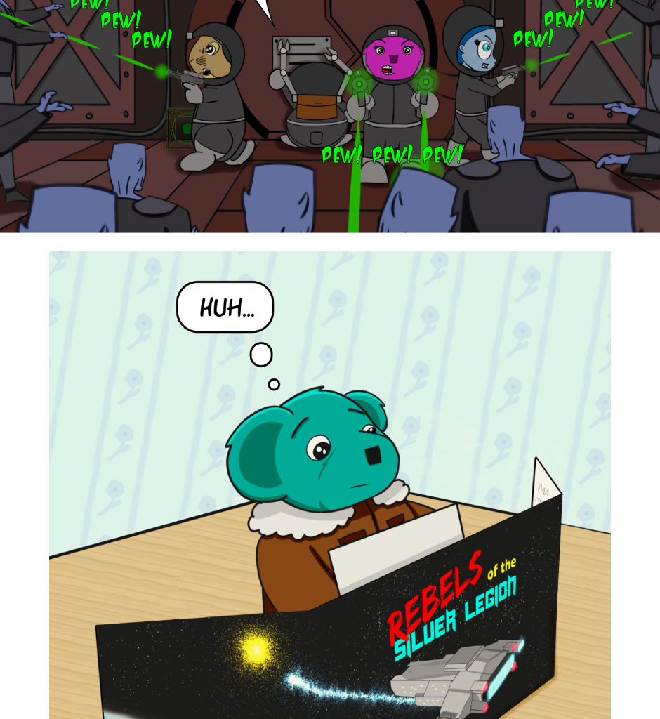 Fuzzy Knights - Episode 43, Page 1: Episode 42 - A Few Minutes Later... 