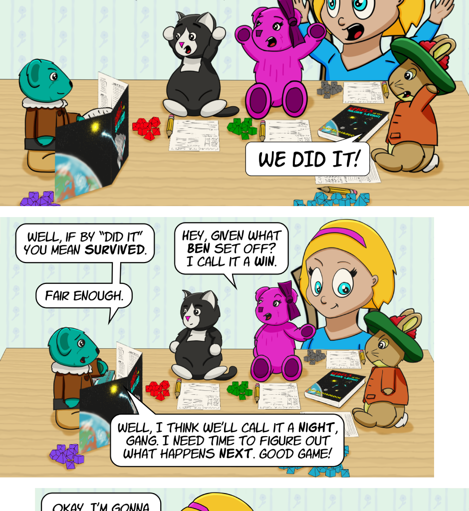 Fuzzy Knights - Episode 43, Page 1: Episode 42 - A Few Minutes Later... 