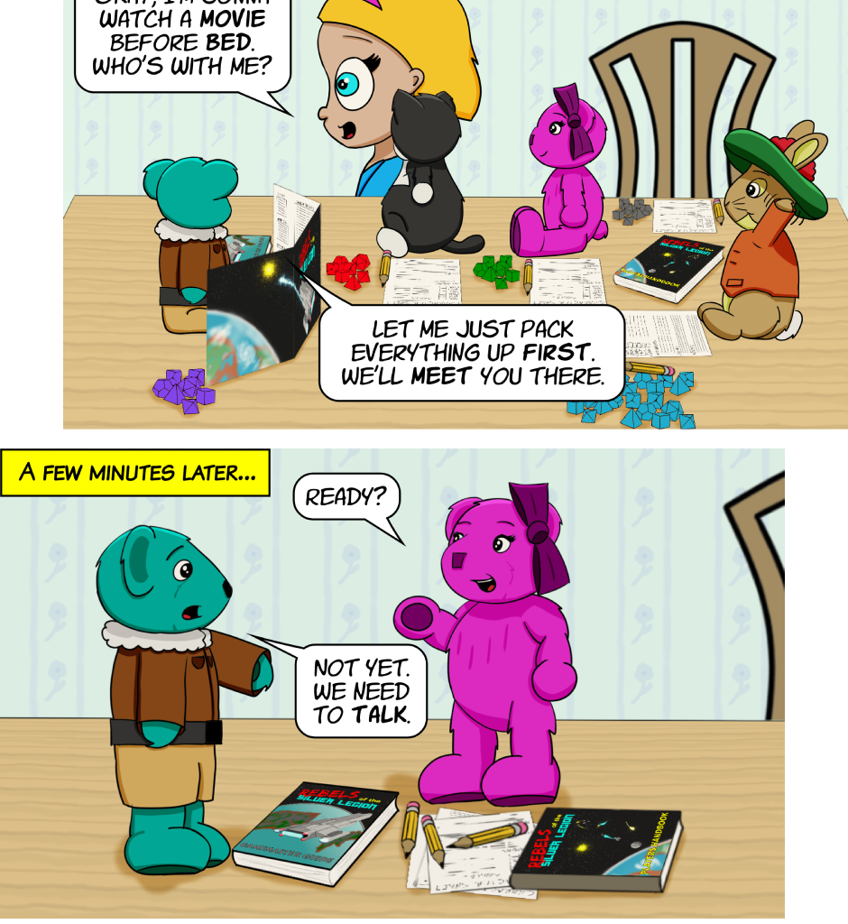 Fuzzy Knights - Episode 43, Page 1: Episode 42 - A Few Minutes Later... 