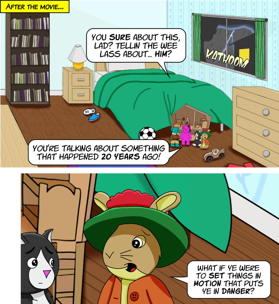 Fuzzy Knights - Episode 45, Page 1: Episode 44 - The Goldman Solution