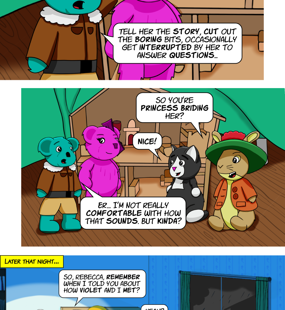 Fuzzy Knights - Episode 45, Page 1: Episode 44 - The Goldman Solution