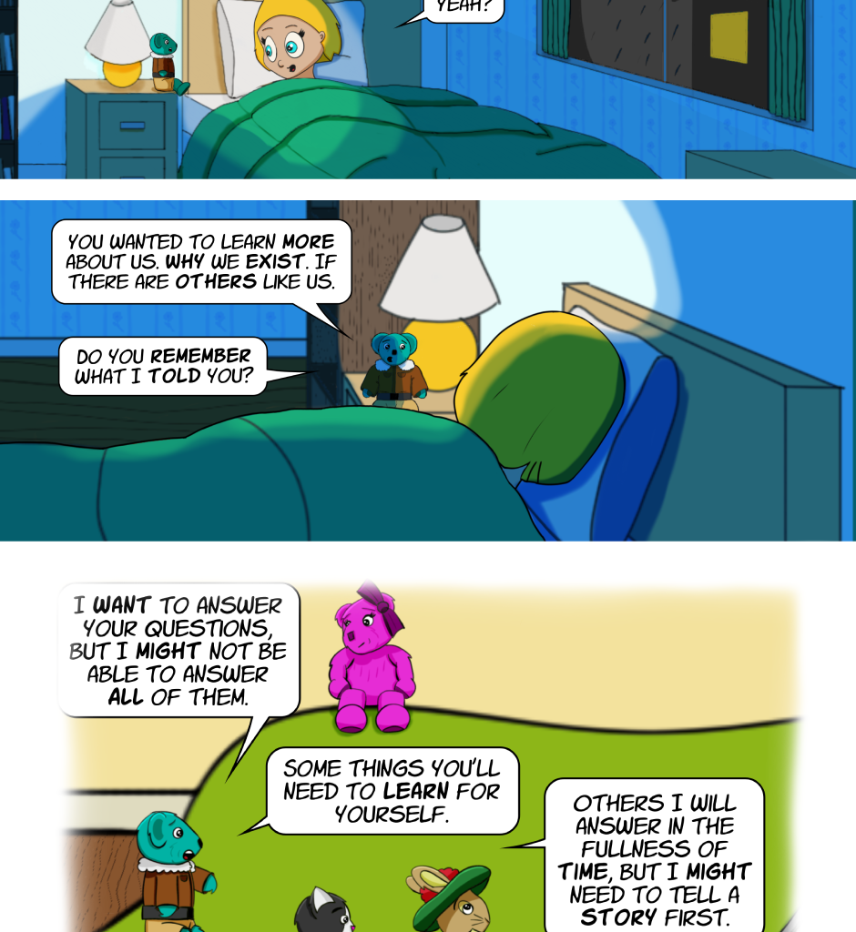 Fuzzy Knights - Episode 45, Page 1: Episode 44 - The Goldman Solution