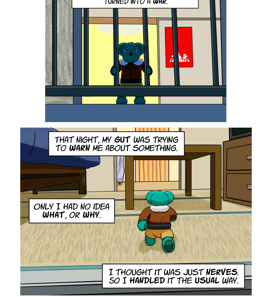 Fuzzy Knights - Episode 47, Page 1: Episode 45 - Signs and Portents