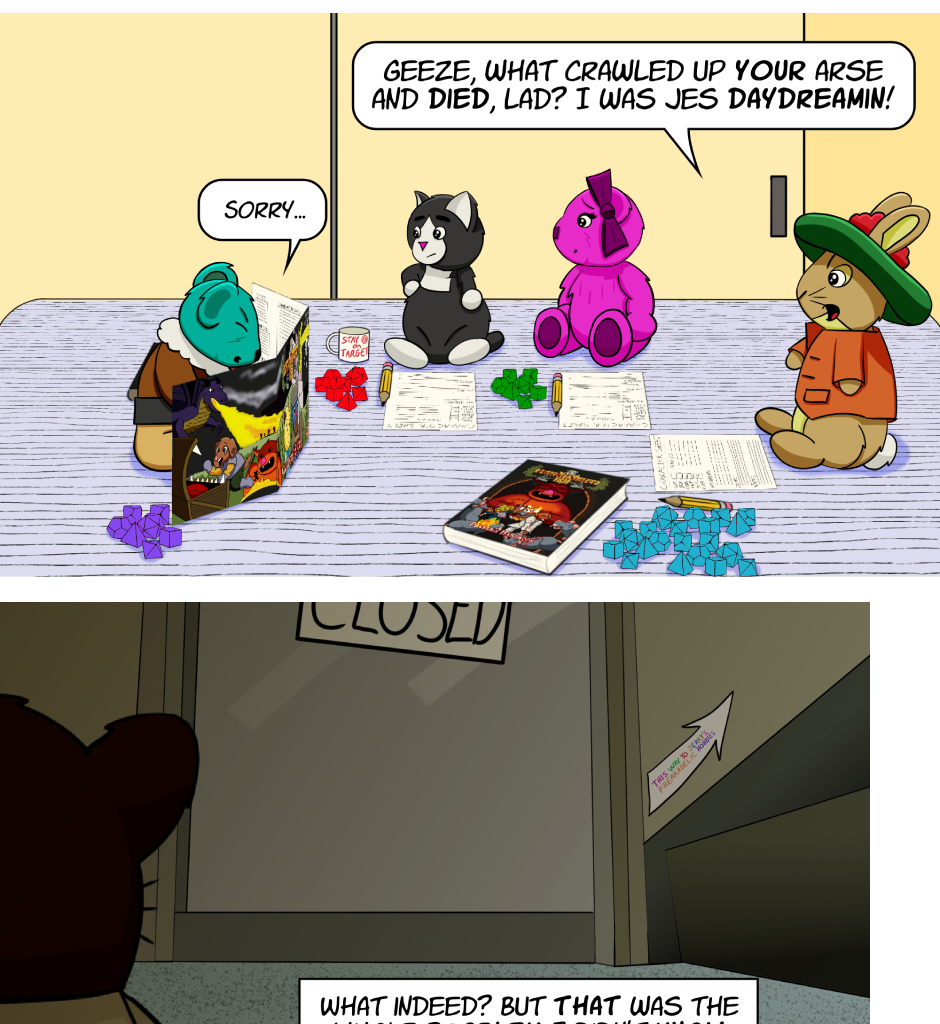 Fuzzy Knights - Episode 47, Page 1: Episode 45 - Signs and Portents
