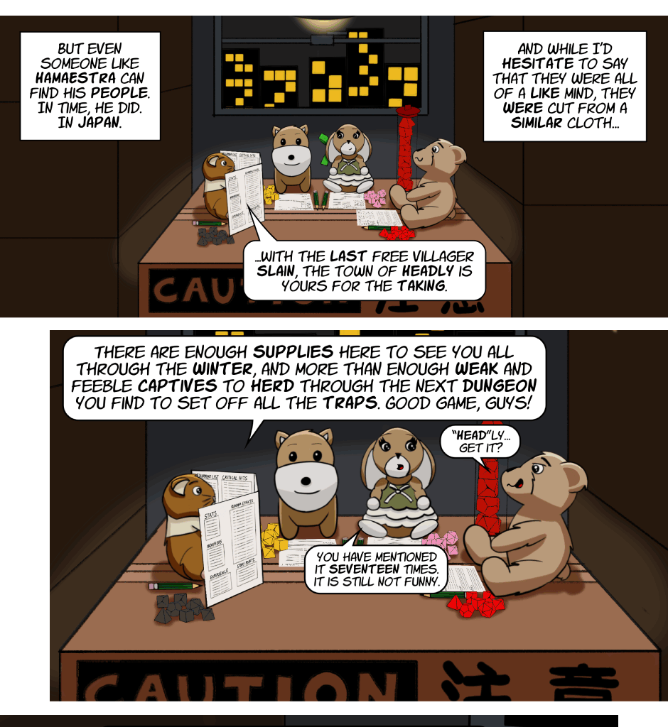 Fuzzy Knights - Episode 48, Page 1: Episode 46 - The Insane GM