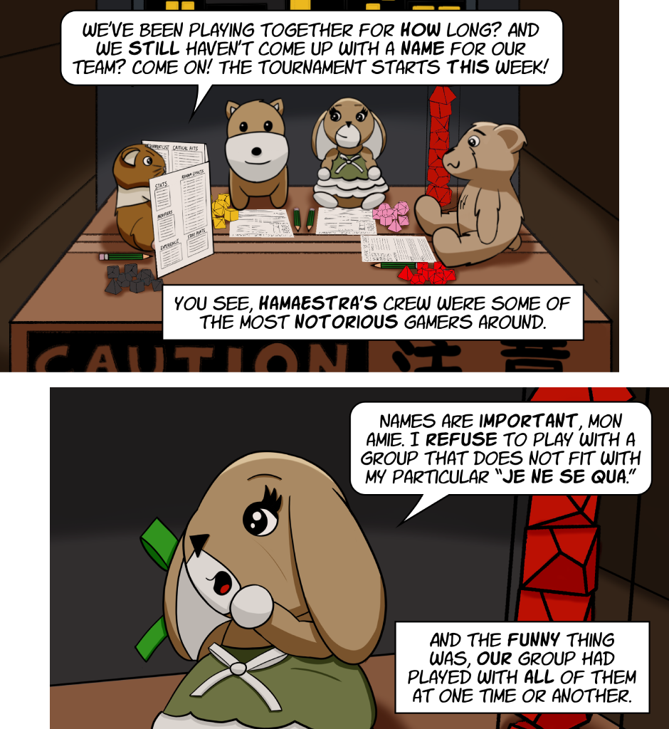 Fuzzy Knights - Episode 49, Page 1: Episode 47 - What's in a Name? Part I