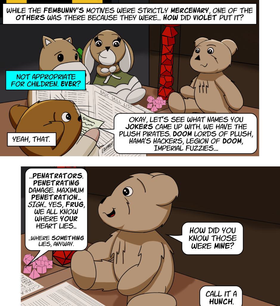 Fuzzy Knights - Episode 50, Page 1: Episode 48 - What's in a Name? Part II