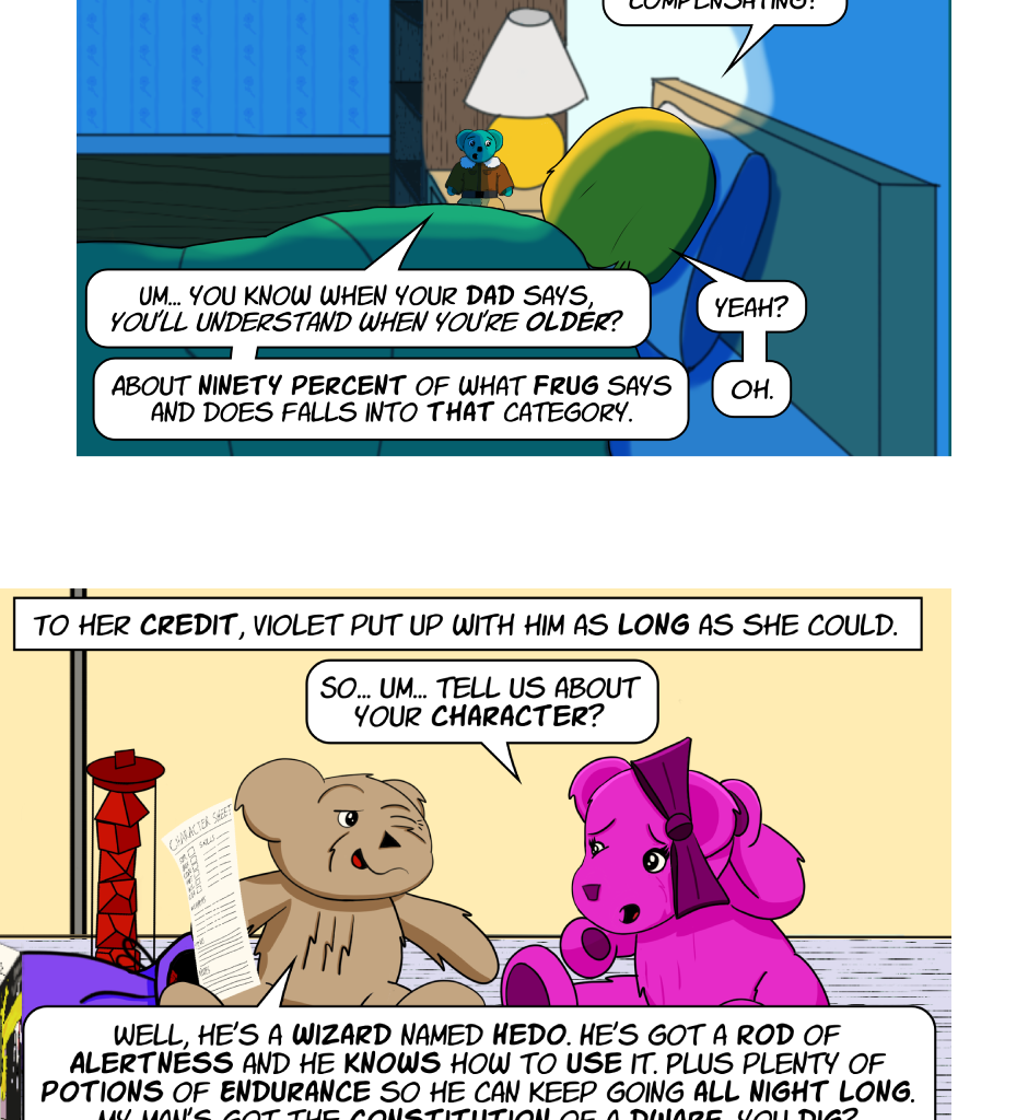 Fuzzy Knights - Episode 50, Page 1: Episode 48 - What's in a Name? Part II