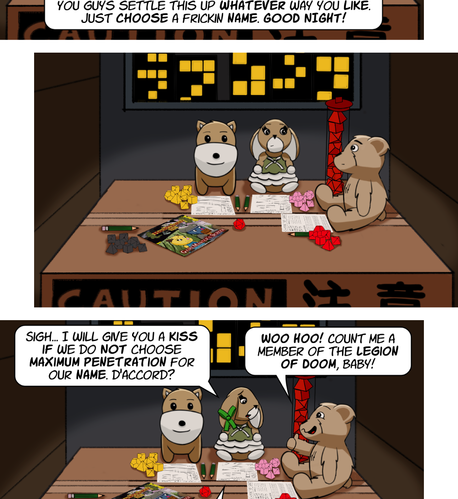 Fuzzy Knights - Episode 51, Page 1: Episode 49 - What's in a Name? Part III