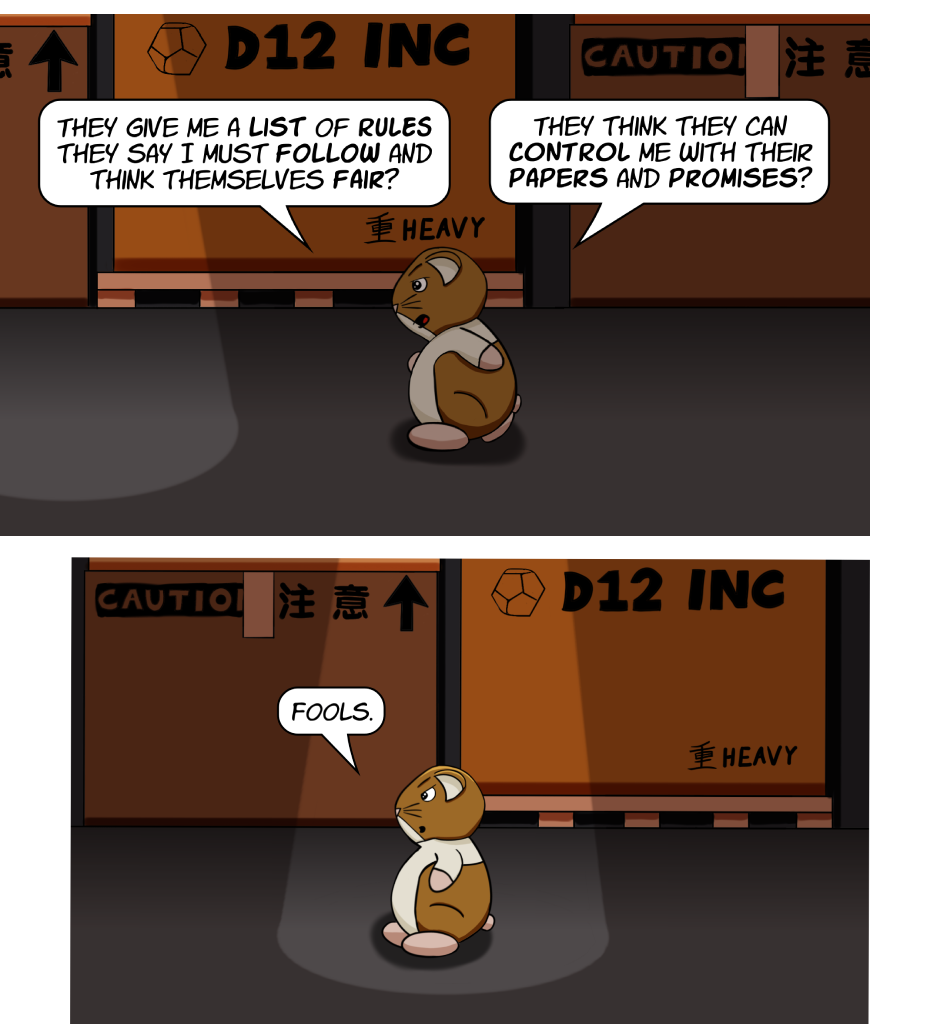 Fuzzy Knights - Episode 52, Page 1: Episode 50 - Soliloquy