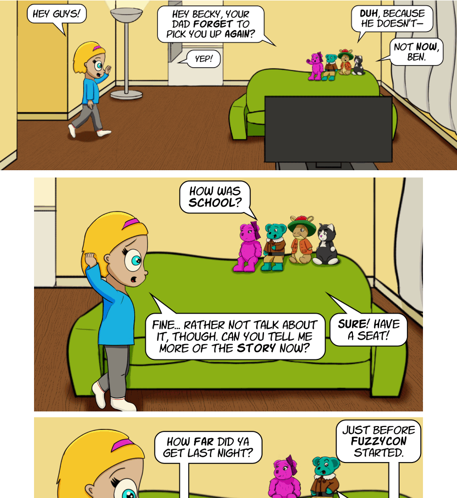 Fuzzy Knights - Episode 54, Page 1: Episode 52 - The Long Con: Part I