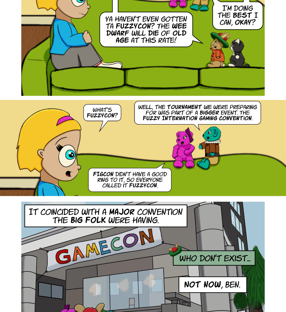 Fuzzy Knights - Episode 54, Page 1: Episode 52 - The Long Con: Part I