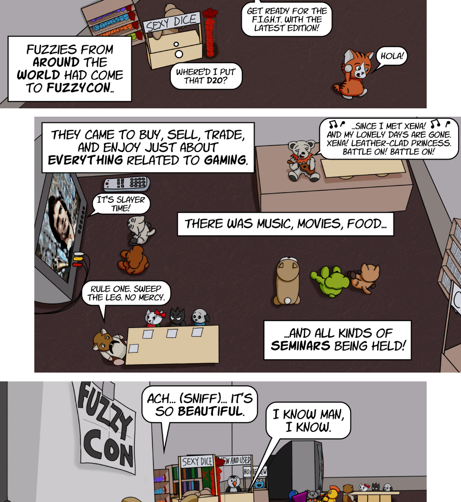Fuzzy Knights - Episode 54, Page 1: Episode 52 - The Long Con: Part I