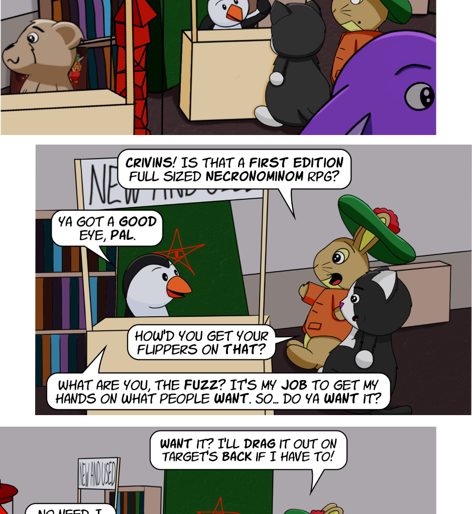 Fuzzy Knights - Episode 55, Page 1: Episode 53 - The Long Con: Part II