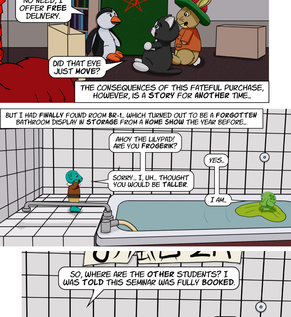 Fuzzy Knights - Episode 55, Page 1: Episode 53 - The Long Con: Part II