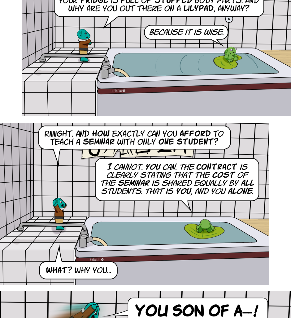 Fuzzy Knights - Episode 55, Page 1: Episode 53 - The Long Con: Part II