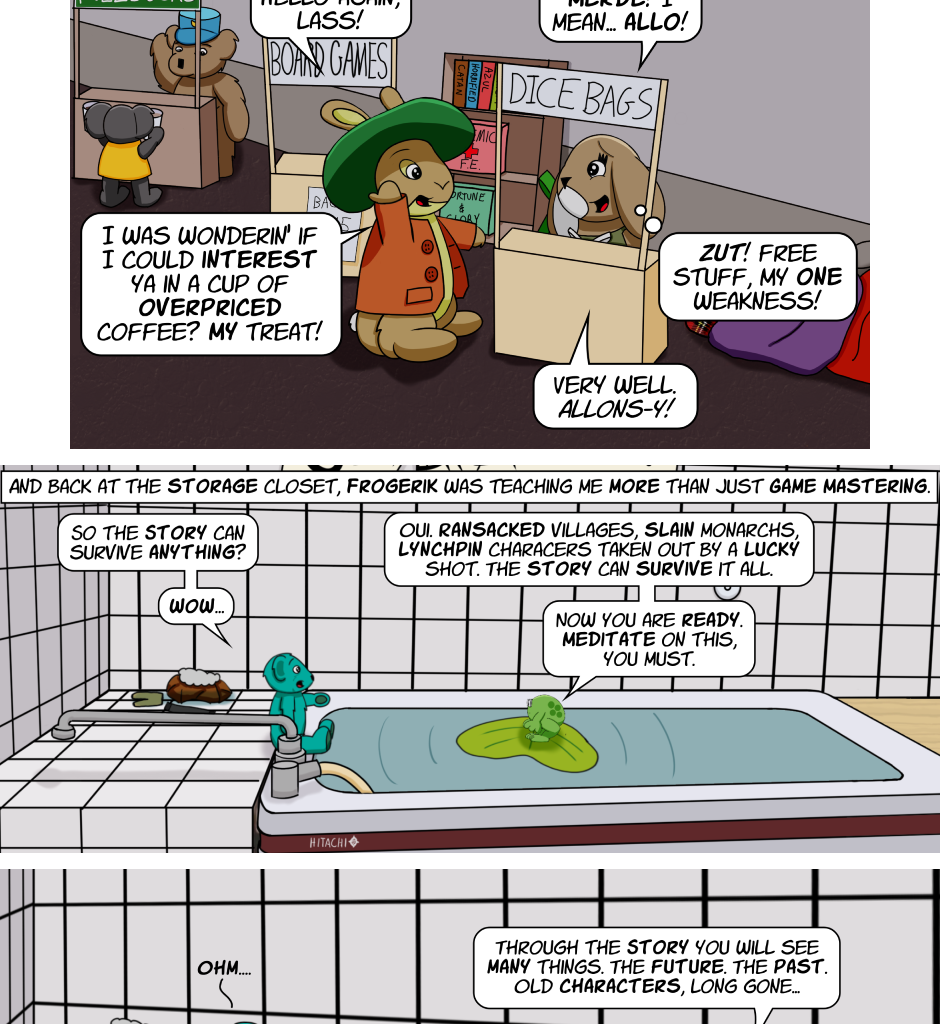 Fuzzy Knights - Episode 56, Page 1: Episode 54 - The Long Con: Part III