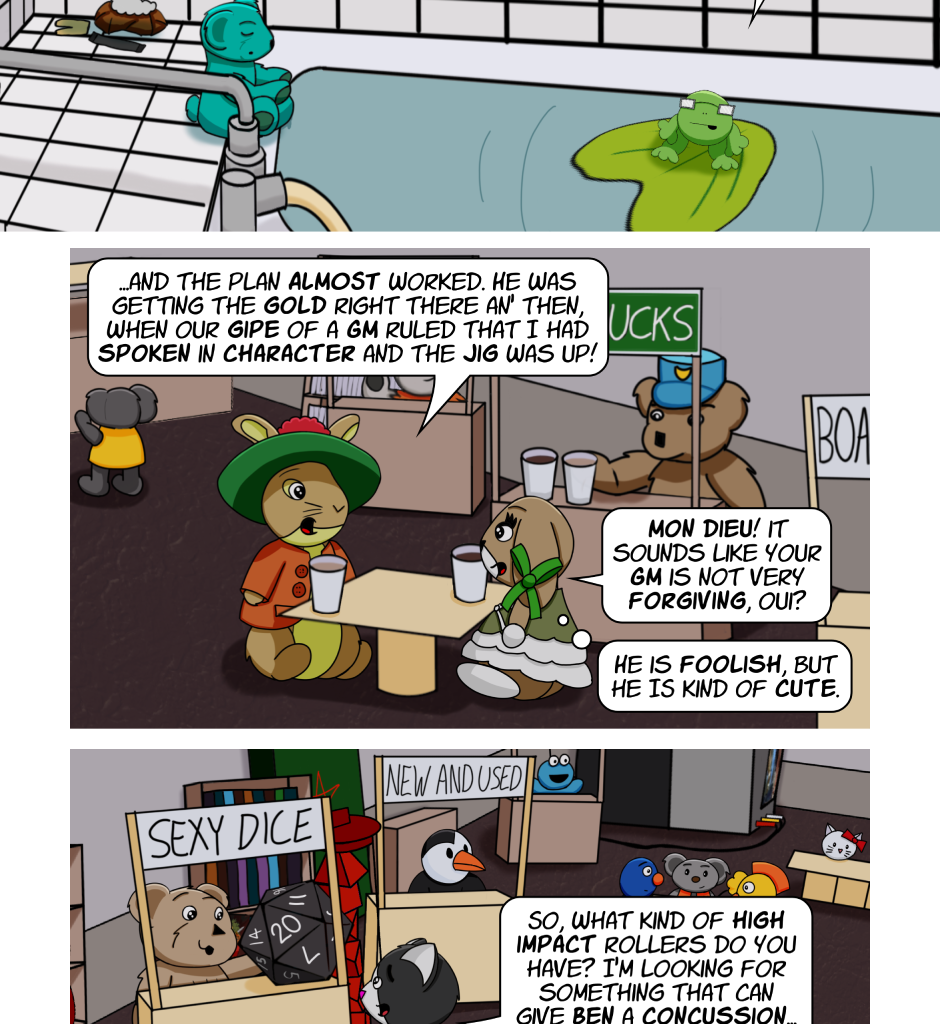 Fuzzy Knights - Episode 56, Page 1: Episode 54 - The Long Con: Part III