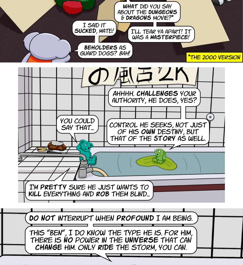 Fuzzy Knights - Episode 56, Page 1: Episode 54 - The Long Con: Part III