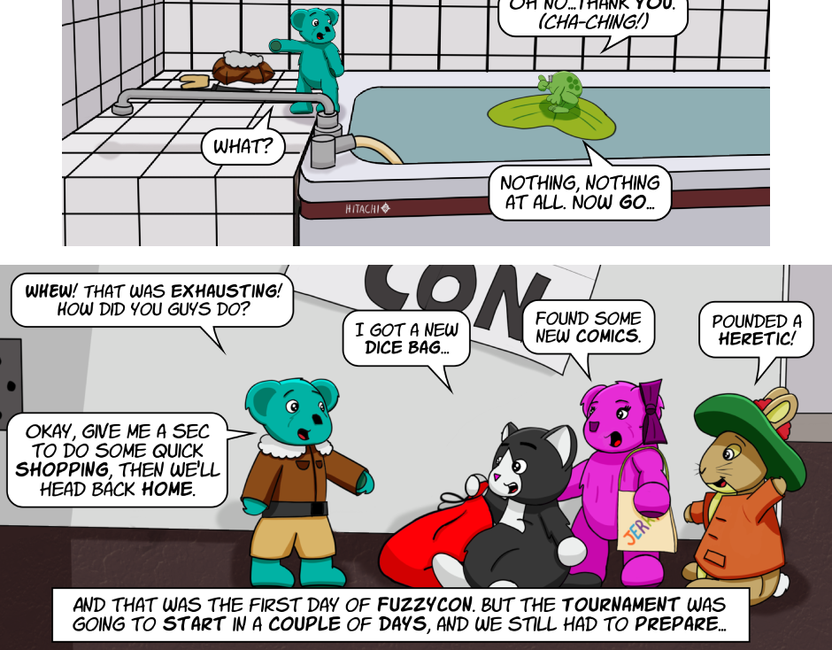 Fuzzy Knights - Episode 56, Page 1: Episode 54 - The Long Con: Part III