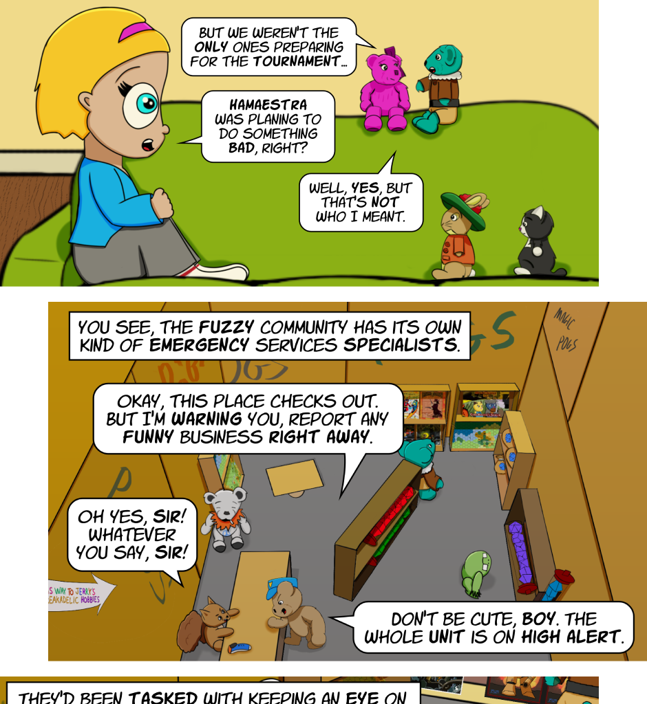 Fuzzy Knights - Episode 57, Page 1: Episode 55 - The Fuzz Part I: A Fuzzy History